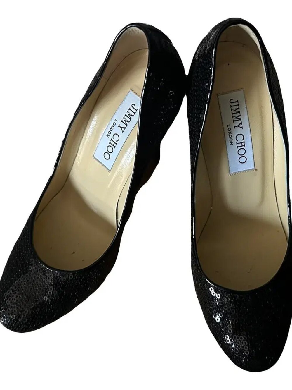 Jimmy Choo Leather Sequins heels